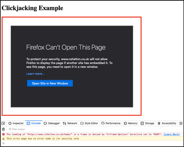 Using an iframe to embed my Portfolio site without the XFO header